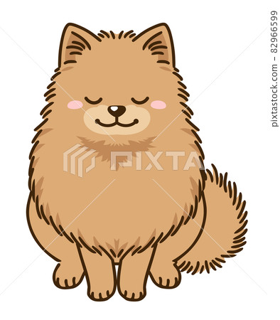 鞠躬博美犬（橙色） 82966599