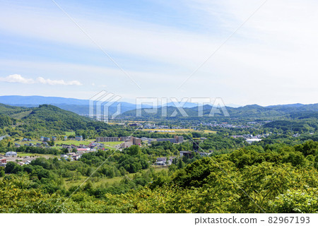 俯瞰北海道舊煤礦小鎮赤平市 俯瞰北海道舊煤礦小鎮赤平市 82967193