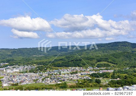 俯瞰北海道舊煤礦小鎮赤平市 82967197