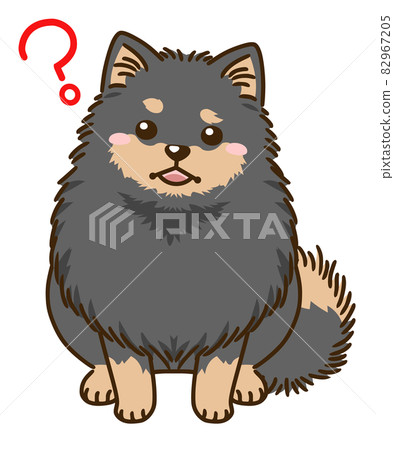 想知道博美犬（黑色和棕褐色） 82967205