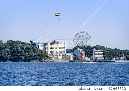 Parasailing at Lake Hamana Parasailing at Lake Hamana 82967810