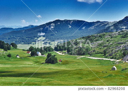 View on hairpin road to Risan. Montenegro. View on hairpin road to Risan. Montenegro. 82968208