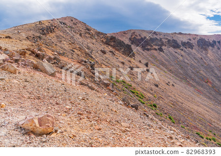 (福島縣)Azuma Kofuji,山頂火山口邊緣的景色 (福島縣)Azuma Kofuji,山頂火山口邊緣的景色 82968393