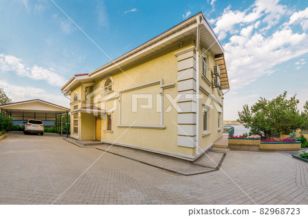 Exterior modern style villa surrounded by nature 82968723