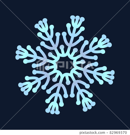 cute snowflake, festive christmas design of unique winter symbol. 82969370