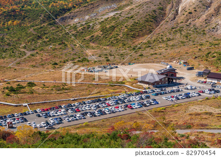 （福島縣）Azuma Kofuji，淨土平停車場，遊人如織 82970454