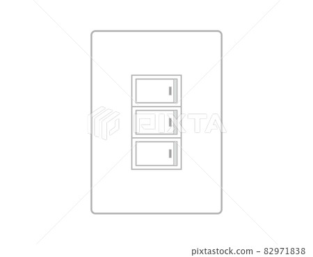 Fluorescent power switch vector illustration Fluorescent power switch vector illustration 82971838