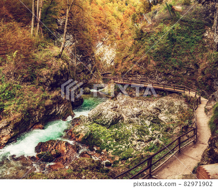Vintgar gorge, Slovenia Vintgar gorge, Slovenia 82971902