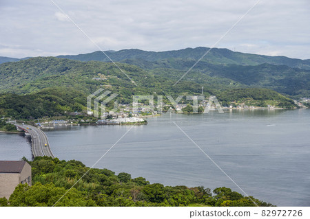Lake Hamana Bridge and Lake Okuhamana seen from Kanzanji Ropeway Ogusayama Observatory 82972726