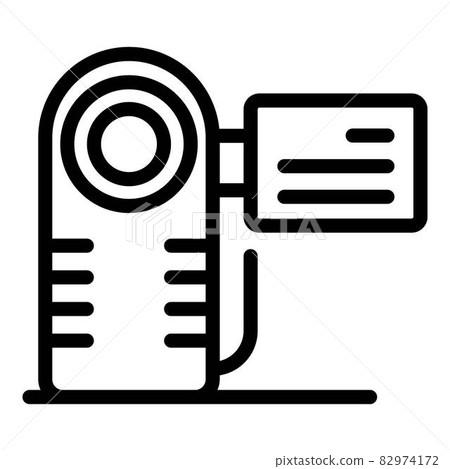 Home video camera icon, outline style 82974172