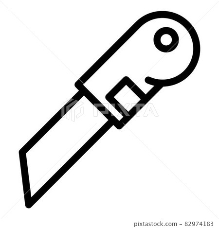 Construction cutter icon, outline style Construction cutter icon, outline style 82974183