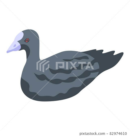 Black duck icon, isometric style Black duck icon, isometric style 82974610
