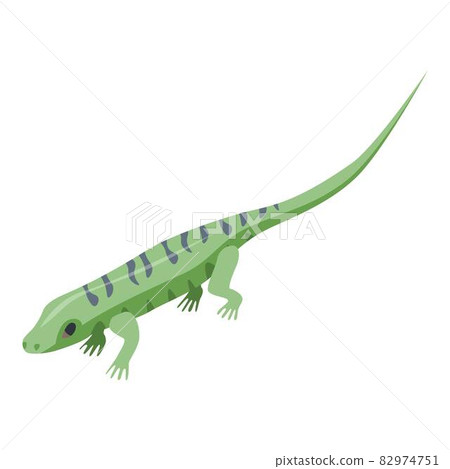 Water lizard icon, isometric style Water lizard icon, isometric style 82974751