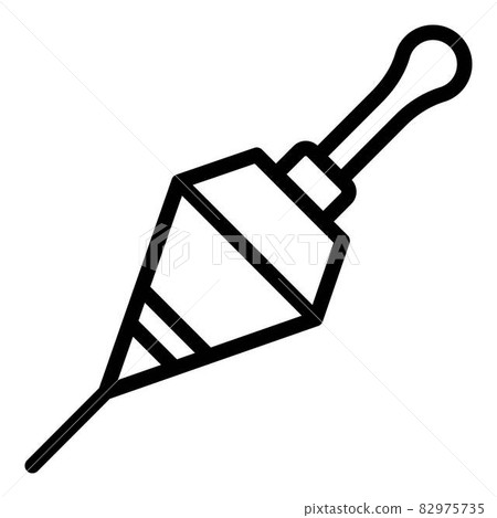 Fishing floating bobber icon, outline style 82975735