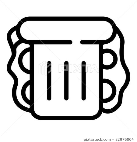 Grilled sandwich icon, outline style 82976004