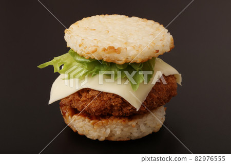 Rice burger (Menchi-katsu) Rice burger (Menchi-katsu) 82976555