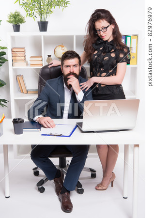 Running startup business together. Confident businessman Running startup business together. Confident businessman 82976979