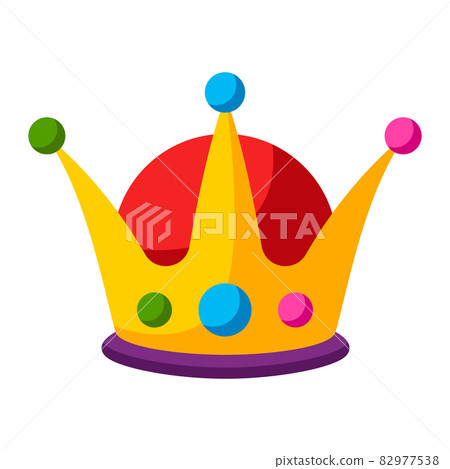 Mardi Gras carnival crown. Illustration for traditional festival. Mardi Gras carnival crown. Illustration for traditional festival. 82977538