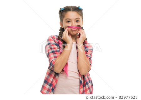 Girl long braids white background. Kanekalon jumbo Girl long braids white background. Kanekalon jumbo 82977623
