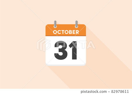 October 31st daily calendar: Halloween day, the transition of the season from autumn to winter 82978611