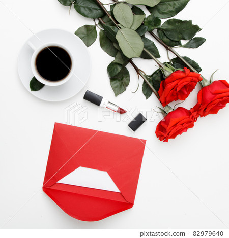 Decorative flat lay composition with cosmetics Decorative flat lay composition with cosmetics 82979640