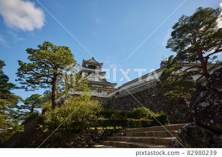 [Kochi Prefecture] Stone wall and castle tower of Kochi Castle 82980239