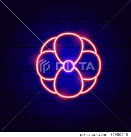 Poppy Flower Neon Sign Poppy Flower Neon Sign 82980346