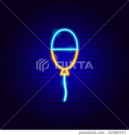 Ukraine Balloon Neon Sign 82980353