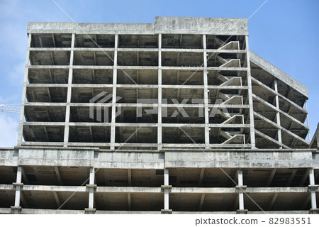 MALACCA, MALAYSIA -JUNE 01, 2016: High-rise building structures that have been abandoned. 82983551