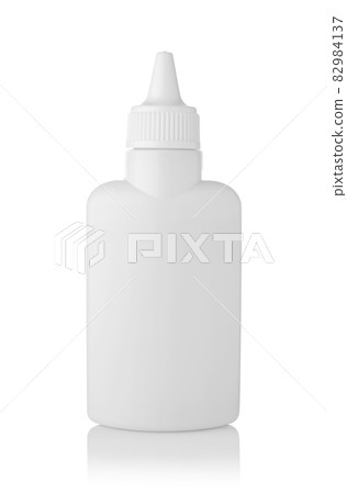 Plastic bottle isolated on white. Plastic bottle isolated on white. 82984137