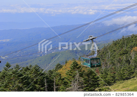 Kita-Yatsugatake Ropeway and Tsuboiwa in full bloom 82985364