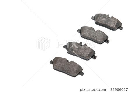 brake pads with place for text on white background brake pads with place for text on white background 82986027
