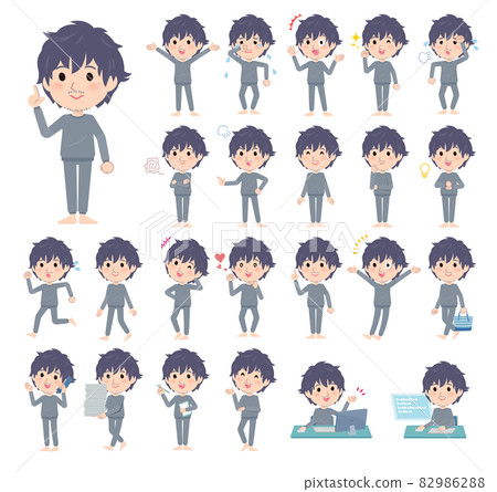 A set of neat men who express various emotions A set of neat men who express various emotions 82986288