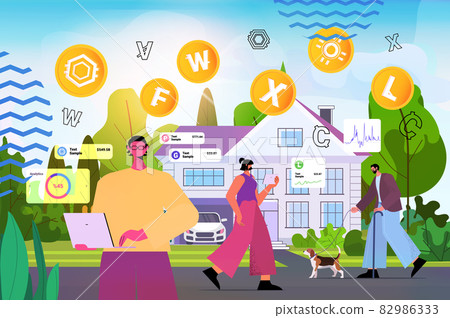 people using cryptocurrency mining app on gadgets virtual money transfer application banking transaction digital currency people using cryptocurrency mining app on gadgets virtual money transfer application banking transaction digital currency 82986333