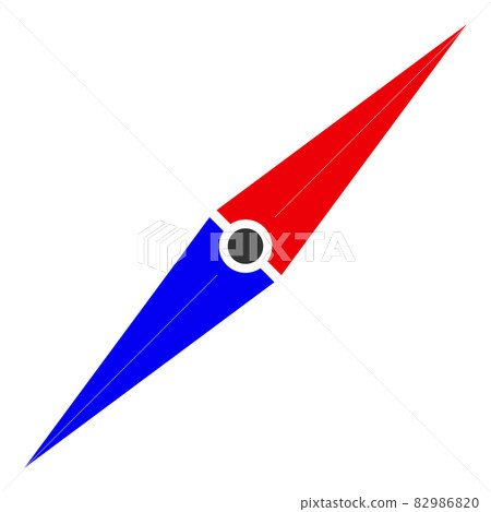 Compass Arrow - Raster Icon Illustration-插圖素材 [82986820] - PIXTA圖庫