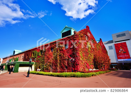 Autumn Sapporo Factory Brick Hall 82986864