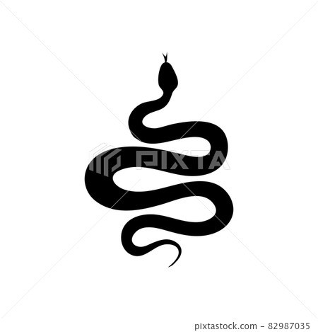 Snake Vector Icon, Viper Symbol, Serpent Sign 82987035