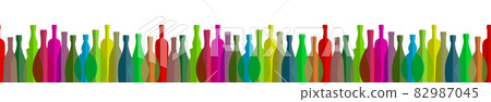 Transparent Wine Bottle Set Collection Transparent Wine Bottle Set Collection 82987045