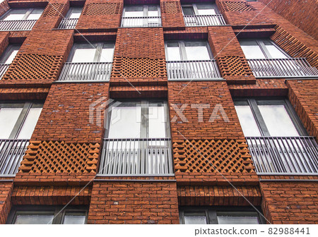 Abstract geometric background. city buildings and facades. 82988441