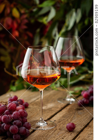Glasses with rose wine Glasses with rose wine 82989199