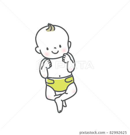 可愛的寶寶插畫素材集 82992625