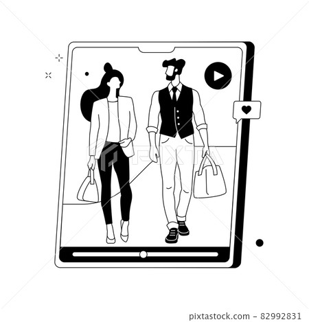 Fashion blog abstract concept vector illustration. 82992831