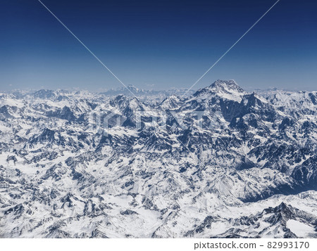 Kangchenjunga and Himalayas aerial view Kangchenjunga and Himalayas aerial view 82993170
