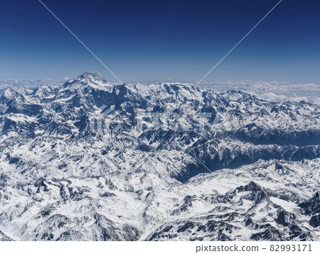 Kangchenjunga and Himalayas aerial view Kangchenjunga and Himalayas aerial view 82993171
