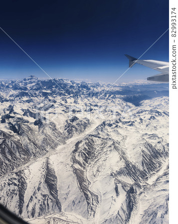 Kangchenjunga and Himalayas aerial view 82993174
