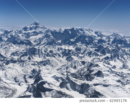 Kangchenjunga and Himalayas aerial view 82993176