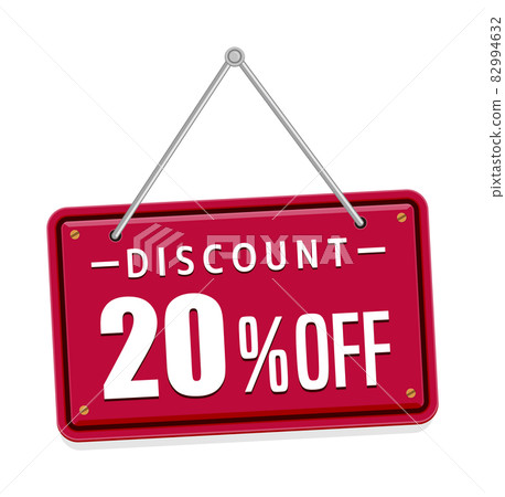 促銷 / EC 網站 / 20% 折扣 / 折扣圖標 | 掛牌類型 82994632