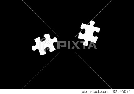White plain jigsaw puzzle background material 82995055