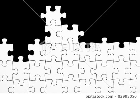 White plain jigsaw puzzle background material 82995056