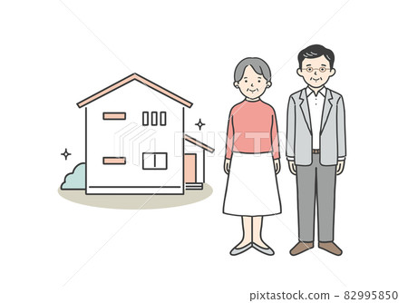 我的家和年長的夫婦 82995850